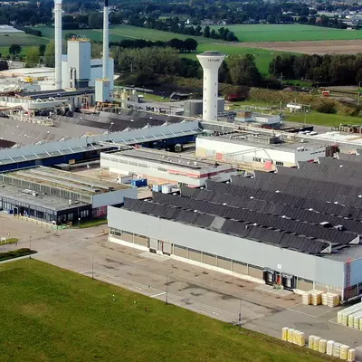 Fabriek in Etten-Leur waar isolatie materiaal gemaakt wordt