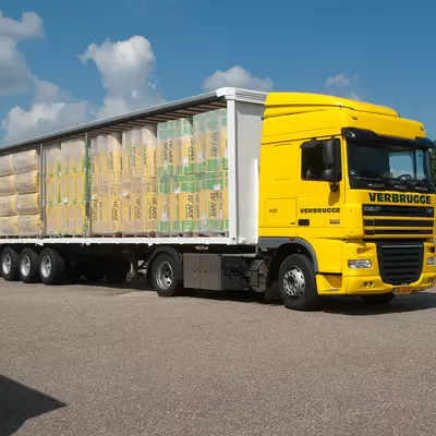 ISOVER vrachtwagen en Verbrugge