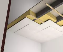 Isolatie van een plafond met ISOVER glaswol