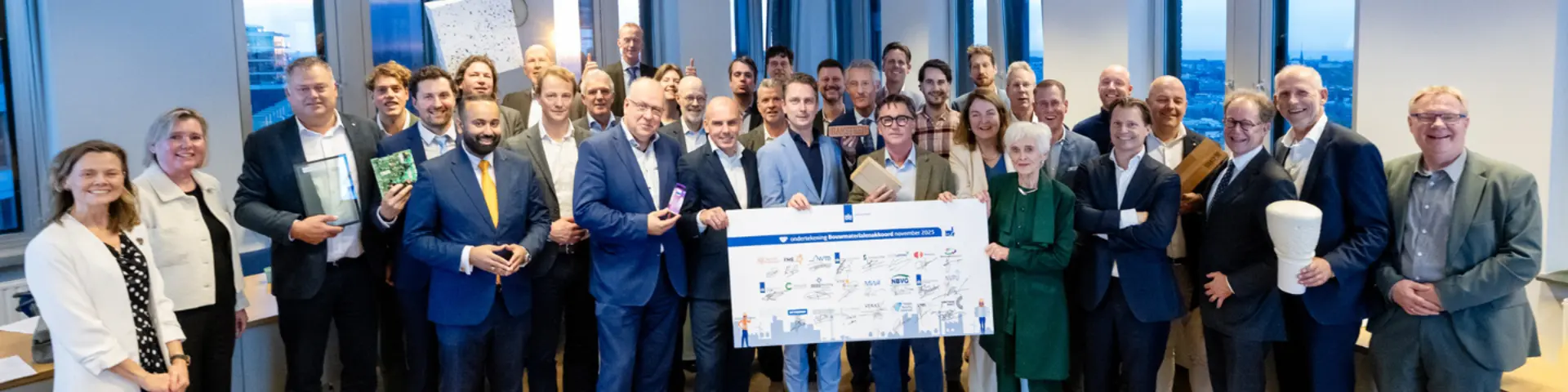 Bouwmaterialenakkoord ondertekening