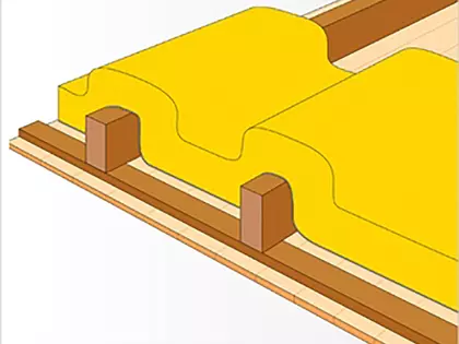 Isoleren van een vliering met glaswol isolatie