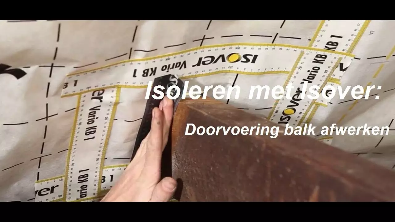 Luchtdicht bouwen: doorvoering balk luchtdicht afwerken thumbnail